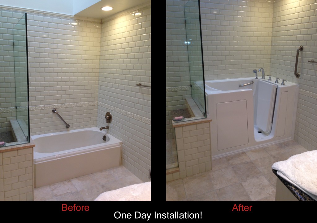 Walk in Bathtub Before and After
