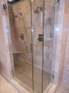 Shower with Glass Doors